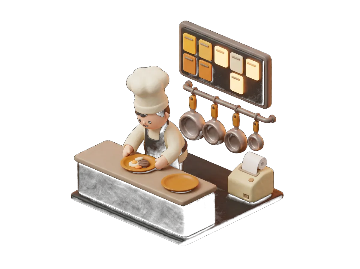 Ilustración: Pantalla de cocina